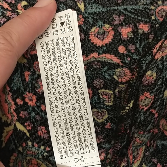 Forever 21 Midi Floral Long Sleeve Dress M - Picture 11 of 14